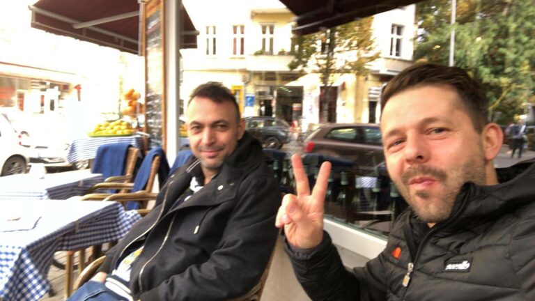 Bob Hanning (li.) und Roberto Rakic