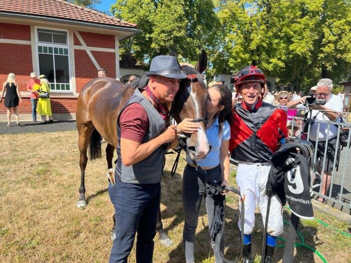 Windham Belle mit ihrem Siegerteam Windham Belle mit ihrem Siegerteam