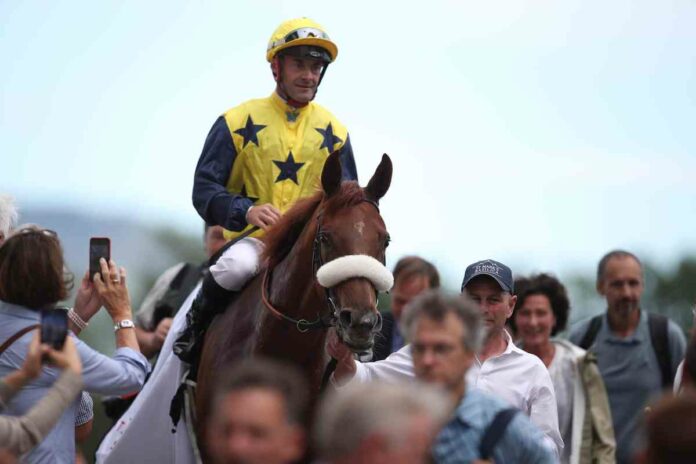 Olivier Peslier im Sattel von Amazing Grace