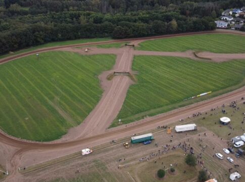 Rennbahn in Honzrath aus der Luft (Quelle: RV)