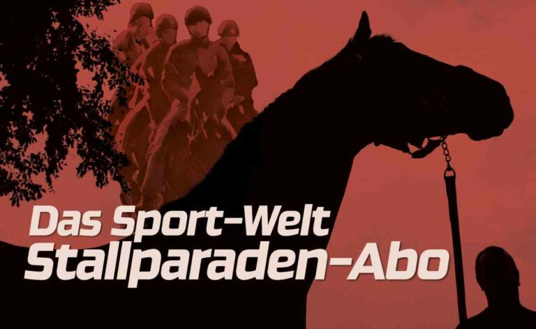 Last Minute Stallparaden-Abo sichern: Trainer Recke startet gleich mit Novum