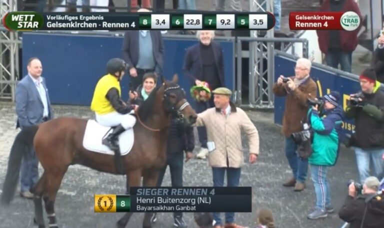 Encki Ganbat gewinnt Trabreiten in Gelsenkirchen