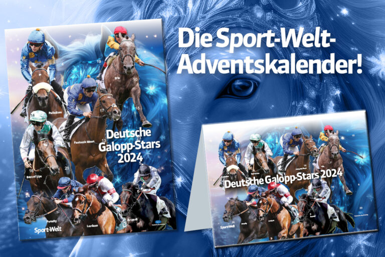 Die letzten 2 Stück – Sport-Welt-Adventskalender mit den Galopp-Stars 2024