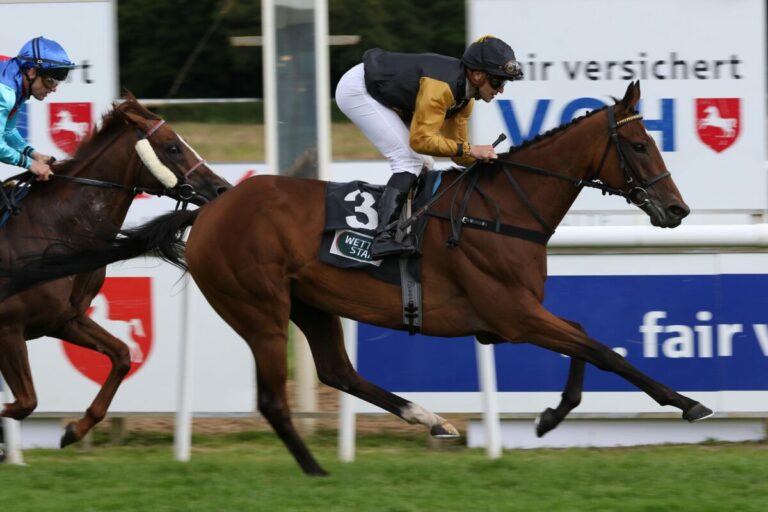Natürlich auch ein Brümmerhof-Sieg: Narmada im Spaziergang