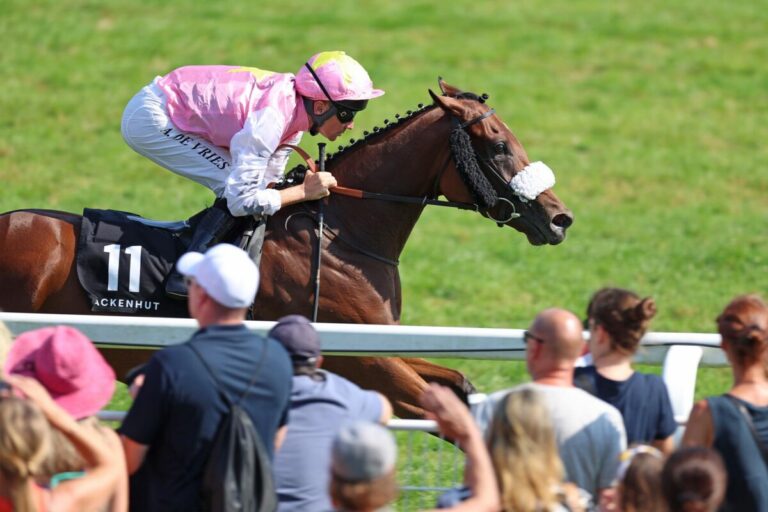 Favoritin Topanga entführt Wackenhut Fillies Cup auf die Insel