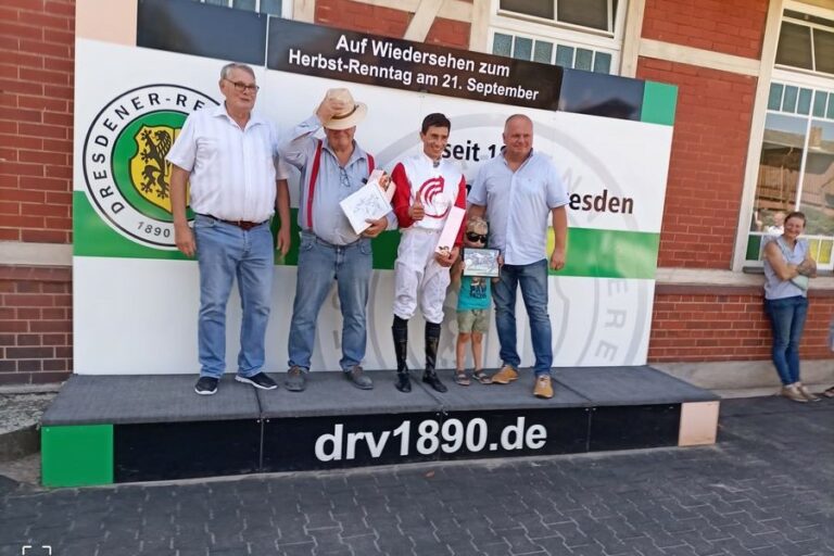 Sprengels Samburu rettet sich in Dresdener Sieglosenprüfung ins Ziel