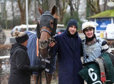 Quendolino nach dem Sieg in Dortmund