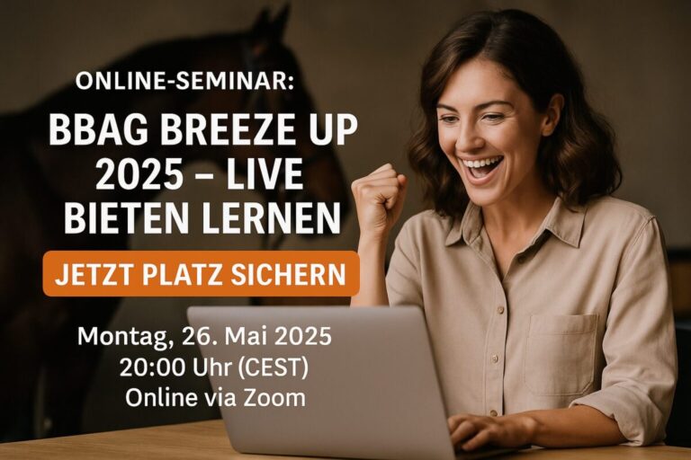 Montag 20 Uhr Online-Seminar zur BBAG Breeze Up 2025