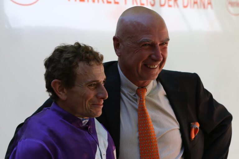 Jockey Ryan Moore und Christian von der Recke
