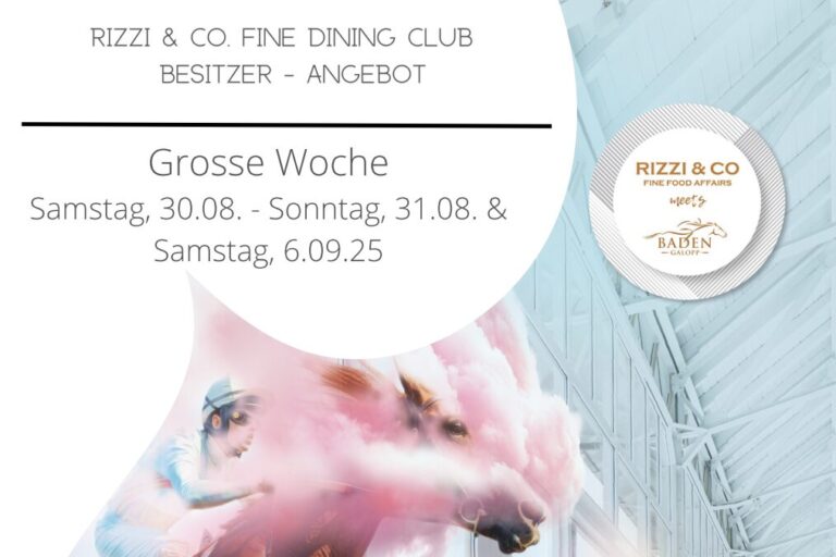 Angebot für Besitzer startender Pferde: VIP-Bereich zum Sonderpreis