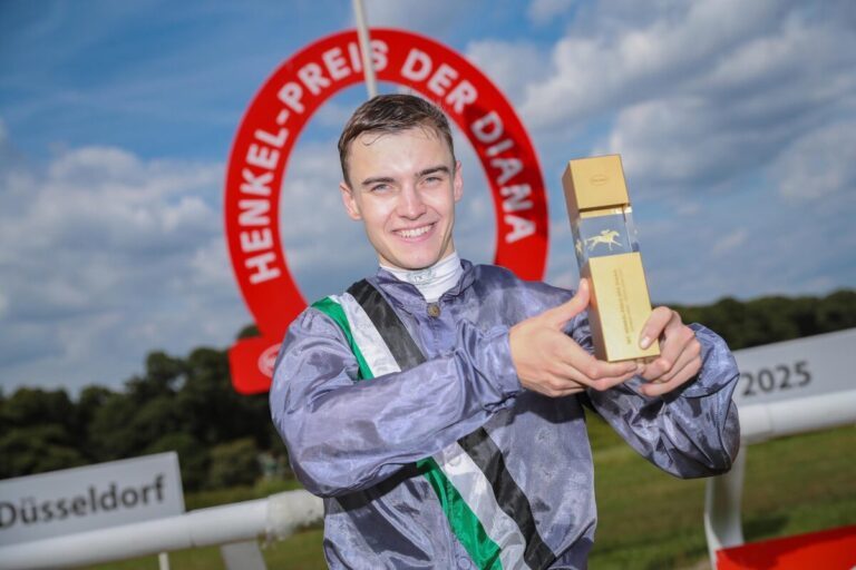 Leon Wolff nach dem Diana-Sieg