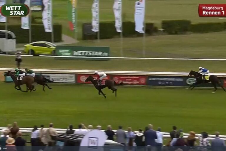 Jubel bei Moderatorin Christin Barsig: Sieg für Dirty Deeds