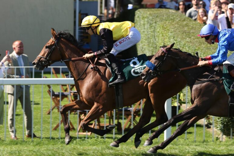 Suborics / Boutin-Form steht: J’Adore L’Or für Fährhof beim Einstand