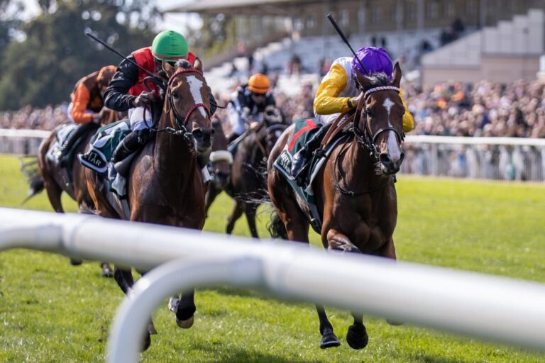 Delgardo (li.) und Santagada im Preis der Deutschen Einheit