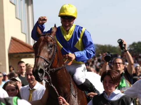 Graffard: "Glaube, Goliath ist wieder auf King George-Niveau" Goliath nach dem Sieg im Grossen Preis von Baden