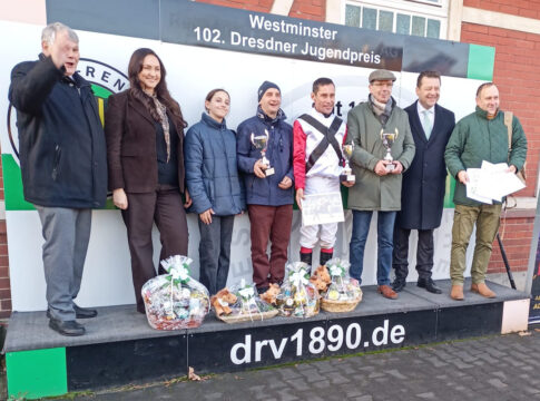 Siegerehrung nach dem Dresdner Jugendpreis