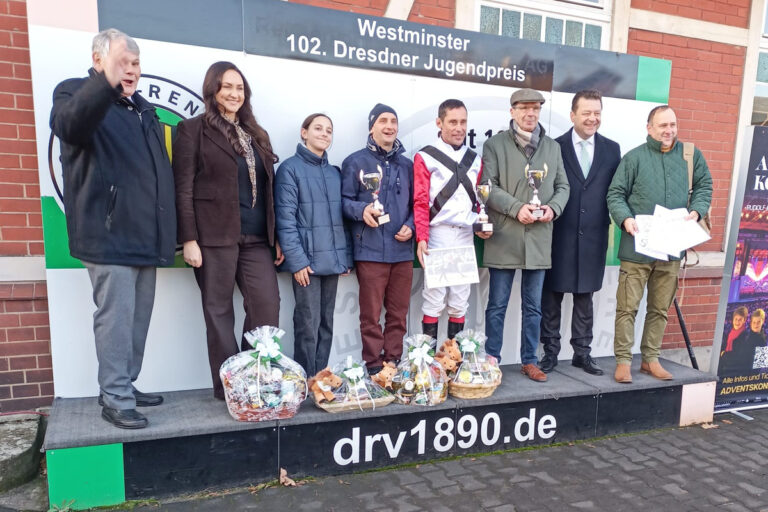 Siegerehrung nach dem Dresdner Jugendpreis