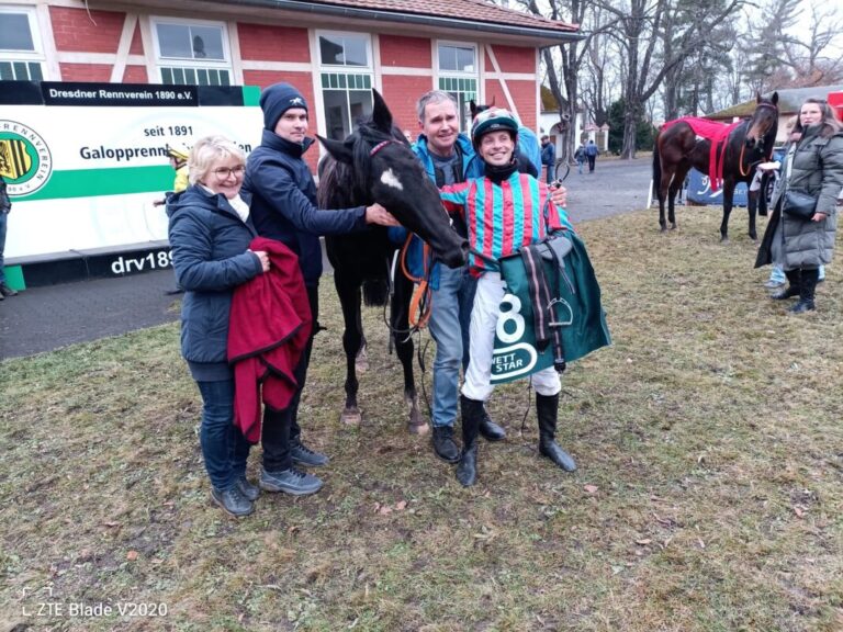 Mariano nach dem Sieg in Dresden