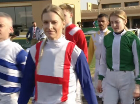 Nina Baltromei in Riad Foto: Screenshot