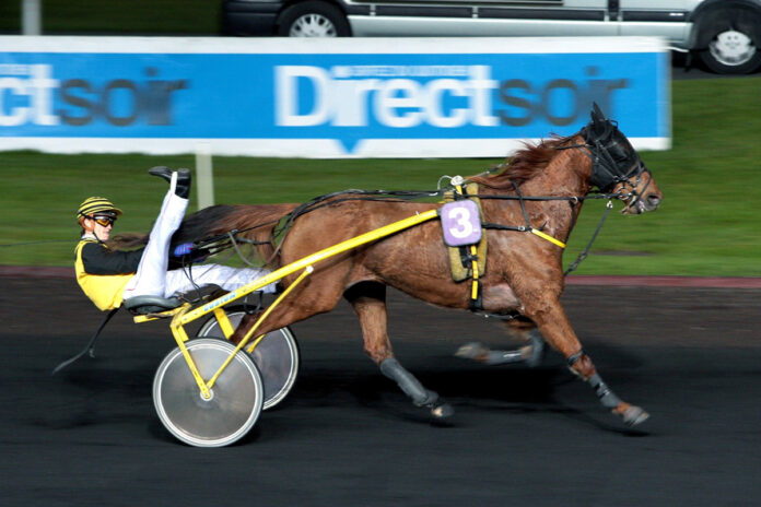 Christophe Soumillon im Sulky Foto: Screenshot/Equidia
