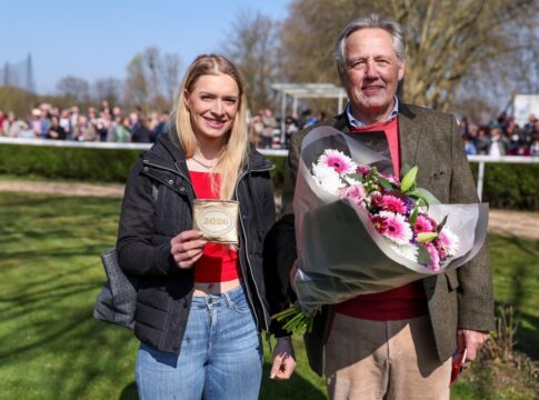Nina Baltromei mit Dr. Michael Bergmann