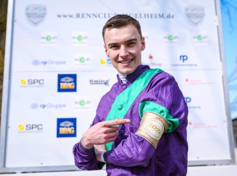 Leon Wolff mit der goldenen Armbinde