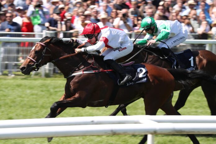 Alleno siegt unter Sibylle Vogt im Grosser Preis von Tattersalls Gr.2 Alleno siegt unter Sibylle Vogt