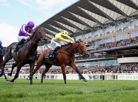 Billy Loughnane at his best: Bow Echo bleibt ungeschlagen Bow Echo (gelb) mit Billy Loughnane gewinnt die St James s Palace Stakes (galoppfoto.de)