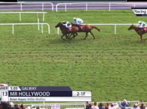 Ex-Deutscher Mr Hollywood siegt für Mullins über Sprünge Mr Hollywood siegt in Galway Foto: Screenshot