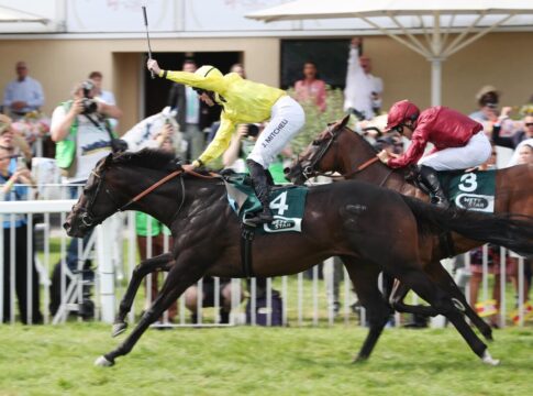 Saddadd siegt unter Jack Mitchell im Wettstar.de - 156. Grosser Preis von Baden, Gr.I