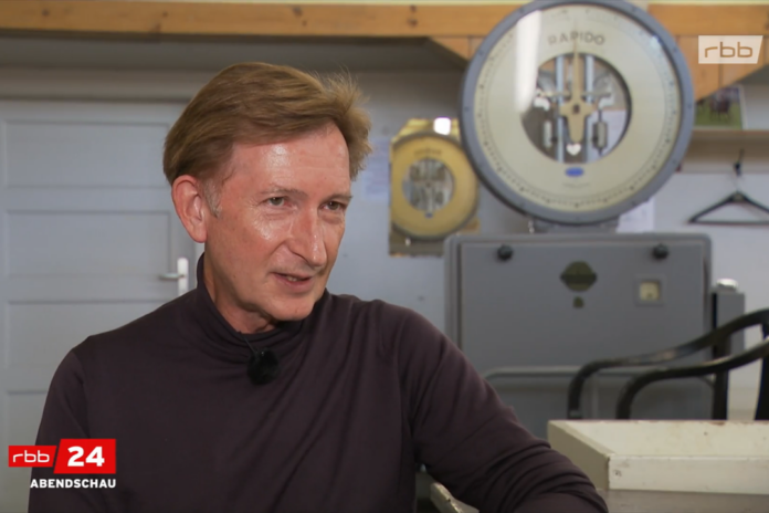 Gerhard Schöningh im RBB Bericht (Screenshot)