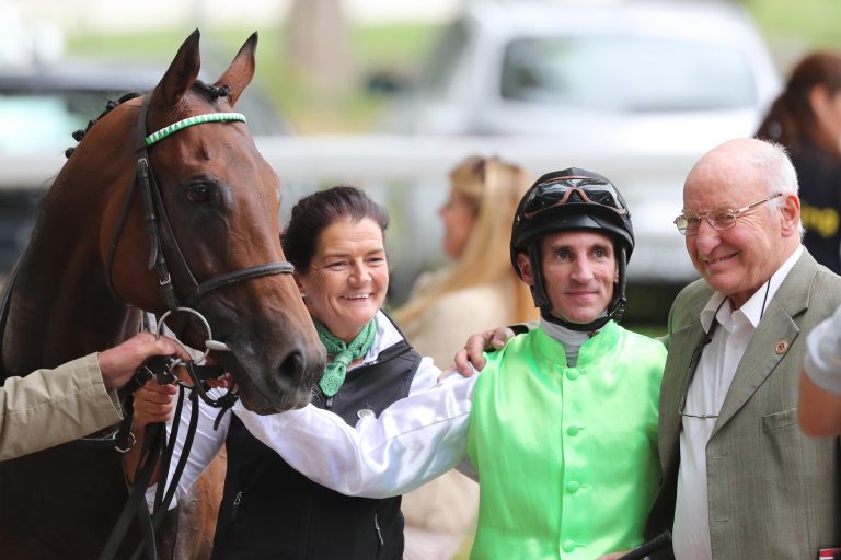 Arabino mit seinem Besitzer Otto-Werner Seiler