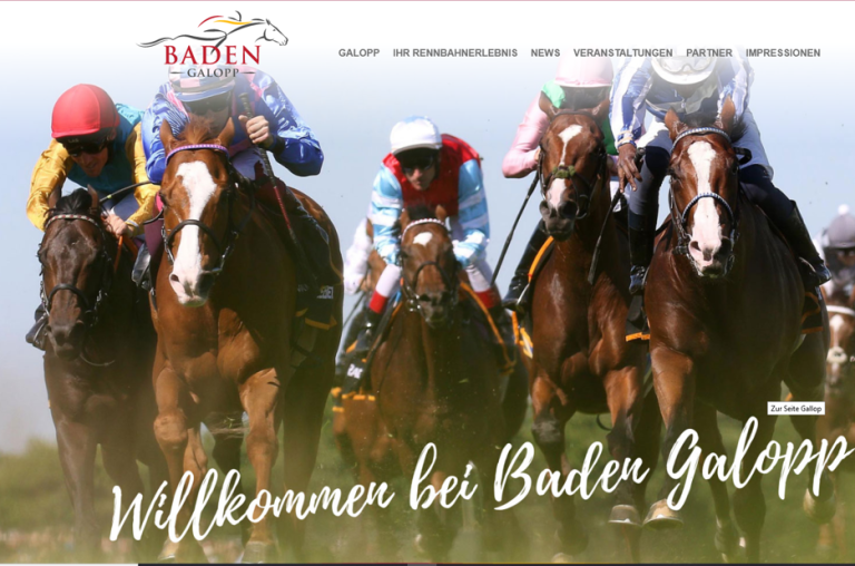 Seit 15 Uhr online: www.badengalopp.de