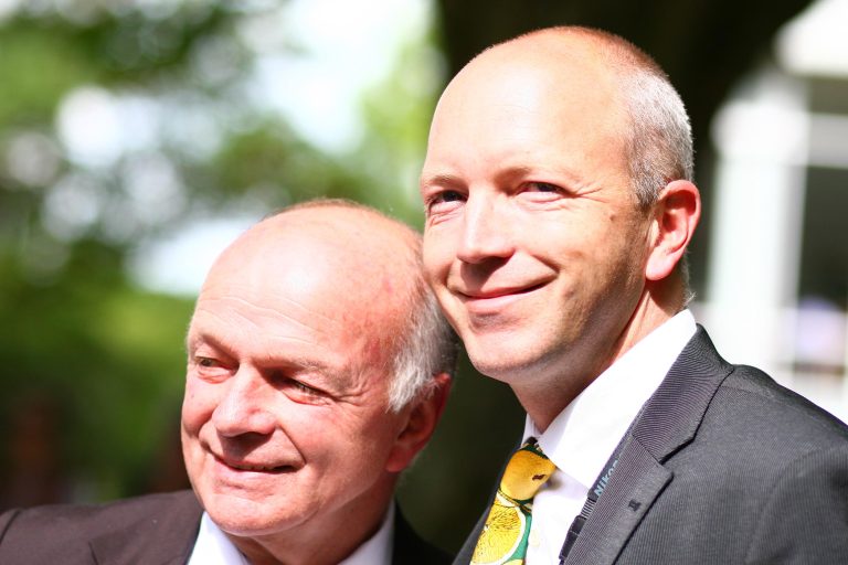 Michael Figge stolzer Vater einer Tochter