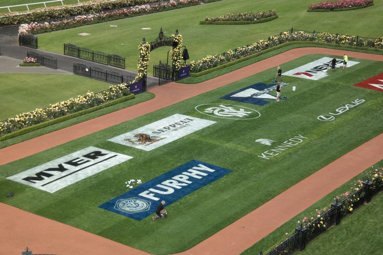 Auf der Rennbahn Flemington findet der Melbourne Cup statt Foto: Adam