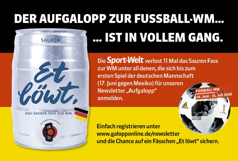WM-Anpfiff: Sauren-Fass noch bis Sonntag