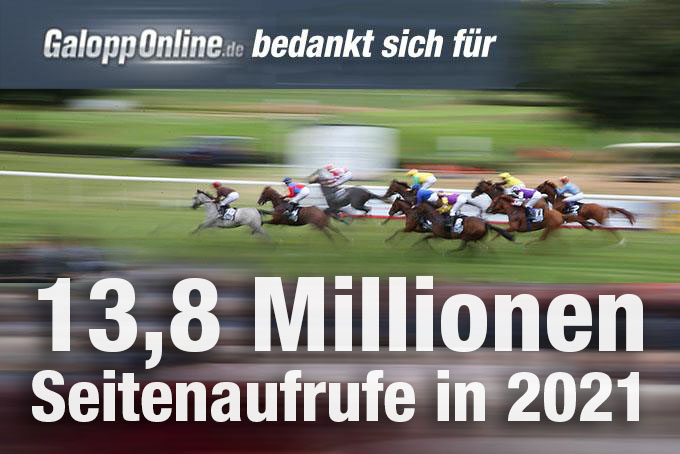 GaloppOnline.de: Neue Rekordzahlen in 2021