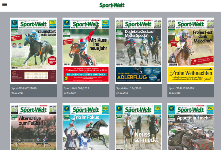Sport-Welt digital: Jetzt auch am Rechner lesen