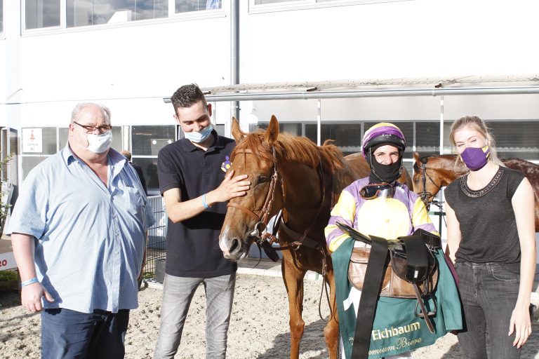 Mit 70 Kilo: Quiet Waters im Amateurrennen