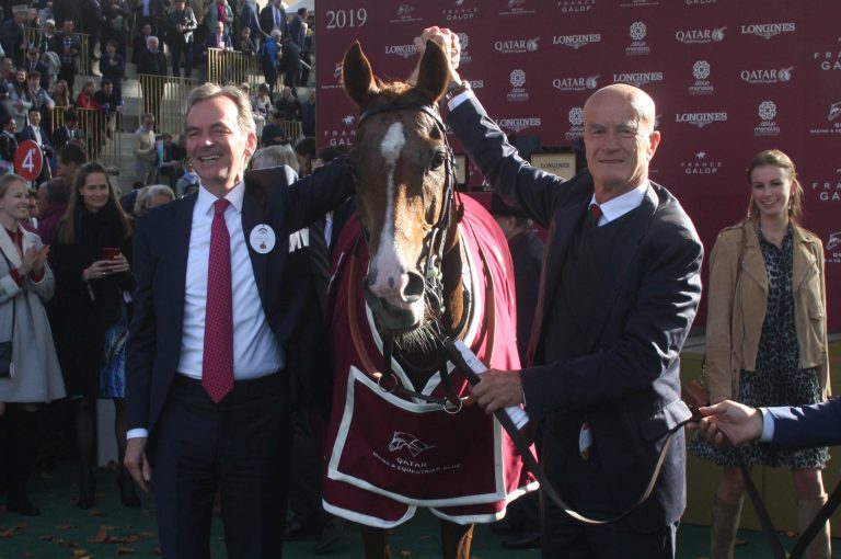 Waldgeist nach dem Arc-Sieg mit seinen Besitzern